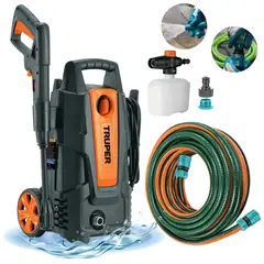 Truper - Hidrolavadora portátil Truper 1500 PSI + manguera 10m conectores click