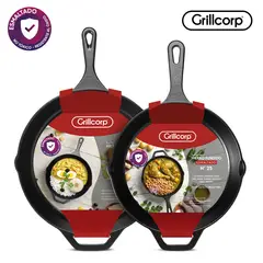 GRILLCORP - Sartenes Grillcorp HF Esmaltado N°25 + N°30