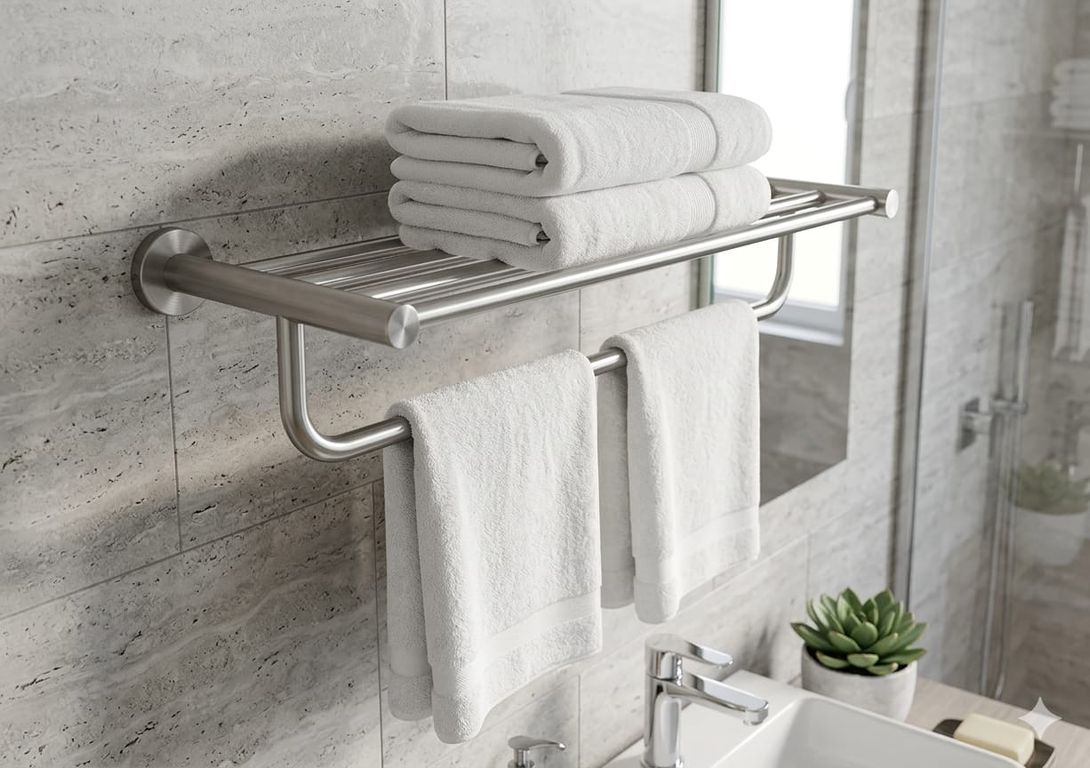 TOALLERO TIPO HOTELERO 4 BARRAS ACERO INOX