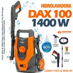 DAEWOO - Hidrolavadora de alta presion daewoo 1500 PSI  - 1400w - PREMIUM