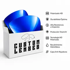 CUSTOM - Lunas repuesto para lentes de sol Radar EV Path OO9208 - Azul