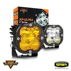 AUXBEAM - 2 FAROS LED XP-ULTRA AUXBEAM 3' 80W LUZ BLANCA/AMBAR