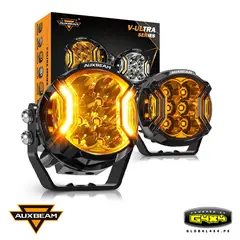 AUXBEAM - 2 FAROS LED AUXBEAM 3' 108W 3 MODOS LUZ AMBAR CON DRL AMBAR