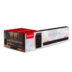 AIWA - AIWA  SOUNDBAR AWSBH21WW 120 WATTS RMS CON SUBWOOFER INALAMBRICO
