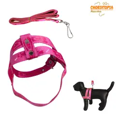 GENERICO - ARNES PECHERA SOFT MASCOTA-GATITO PERRITO ROSA/FUCSIA TALLA 1