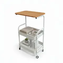 GENERICO - Mesa Multifuncional con Ruedas Tablero Madera