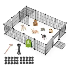 EVERSO - Corral Para Mascotas Pequeños Portátil Jaula Plegable