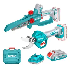 Total Tools - Combo Motosierra 6'' + Tijera Inalambrica 20v Total