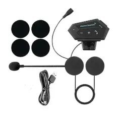 SEISA - Audífonos Bluetooth Para Casco Moto Con Micrófono Auricular Casco