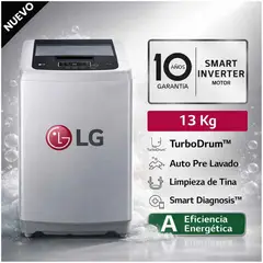LG - Lavadora 13kg Smart Motion Inverter Carga Superior WT13DPBK