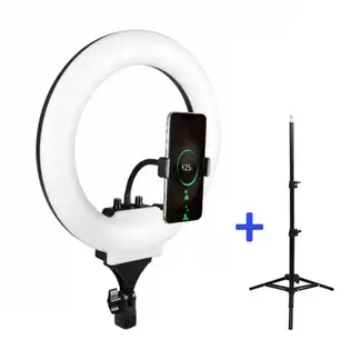 NEO DIGITAL - Trípode y Aro de Luz Led Pie 35cm Anillo Celular Fotografía RL02