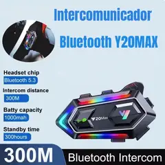 GENERICO - INTERCOMUNICADOR BLUETOOTH PARA CASCO Y20-MAX