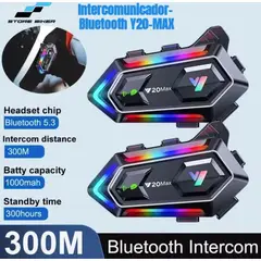 GENERICO - KIT INTERCOMUNICADOR BLUETOOTH PARA CASCO Y20-MAX