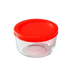 PYREX - Bowl Redondo Pyrex 236ml tapa roja - 24662