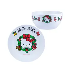 SCOOL - Vajilla Juvenil Ceramica 2Pz Hello Kitty Navidad