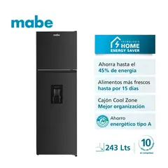Mabe - Refrigeradora TecInverter 243L Netos Black Mabe RMN245PAPRP0