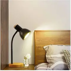 SEISA - Lámpara De Lectura De Oficina Para Dormitorio NEGRO