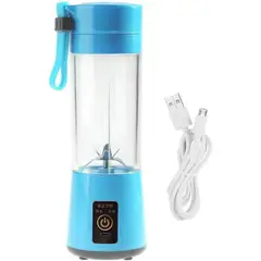 GENERICO - Licuadora Portatil Recargable Con Usb Celeste