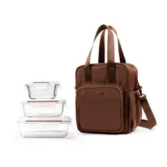 PYREX - Lonchera termica Mocca 5 Lt + 3 contenedores BLD GO