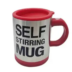 GENERICO - Taza Batidora Autoagitable Pila Incluida 400ml - ROJO
