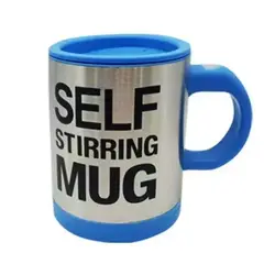 GENERICO - Taza Batidora Autoagitable Pila Incluida 400ml - AZUL