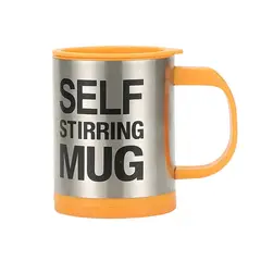 GENERICO - Taza Batidora Autoagitable Pila Incluida 400ml - NARANJA