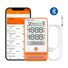 OEM - Termohigrometro Datalogger Temperatura Humedad Sensor Dual ELITECH GSP 6 PRO Bluetooth Cadena Frio