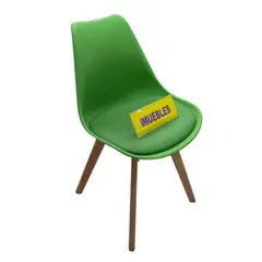 TEMEL - Silla Vintage Verde TEMEL-3137 Estilo y Comodidad para Cualquier Espacio