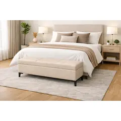 ARTSOFA - Banqueta Tres Cuerpos Línea Beige Antifluido
