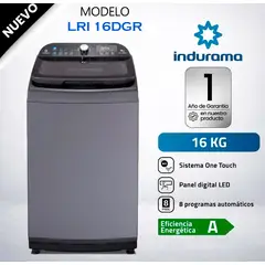 INDURAMA - Lavadora Automatica 16Kg Croma Indurama - LRI-16DGR