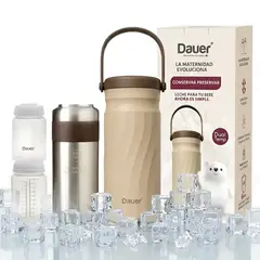 DAUER - Cooler Dual Temp Portatil Dauer Enfriador y Conservador de Acero Inoxidable de Alta Resistencia