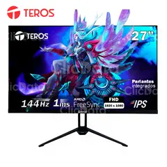 TEROS - Monitor plano TEROS TE-2714S 27 FHD IPS 144Hz 1ms HDMI DP AUDIO OUT PARLANTES negro