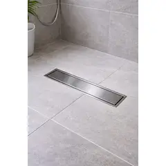 GENERICO - SUMIDERO 30x10CM ACERO INOXIDABLE CON TRAMPA ANTIOLORES