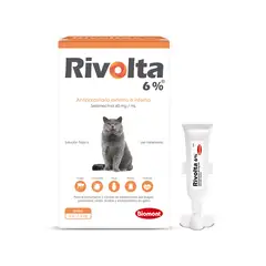 GENERICO - Rivolta 6% Antipulgas y Antiparasitarios Gatos 2.6 - 7.5 Kg