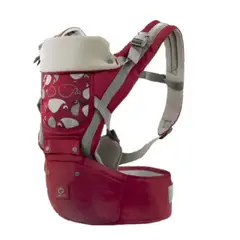 GENERICO - Portabebés Ergonómico 3 en 1 con Asiento Desmontable – Color rojo vino