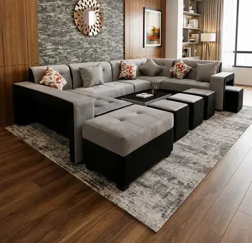 JUEGO SECCIONAL MODELO AMERICANA PLATA