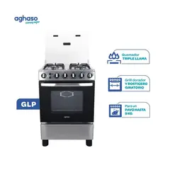 AGHASO - Cocina de pie Aghaso 4 Hornillas GLP