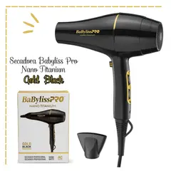 BABYLISS PRO - Secadora Babyliss Pro Nano Titanium - Gold Black