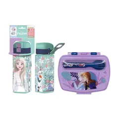 FROZEN - Pack Escolar Frozen Tomatodo con Pico 550ml + Taper con Cubiertos