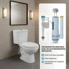 C&A - Accesorio Completo para Tanque Inodoro 78 Top Piece Con Descarga DUAL C&A