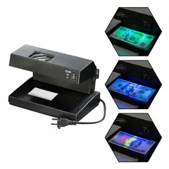 OEM - Lámpara Detectora de Billetes Falsos Profesional con Lupa - Seguridad para Caja y Comercio