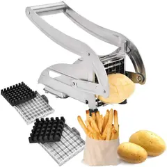 OEM - Prensa Cortadora de Papas y Vegetales Profesional - Máquina de Acero con Cuchillas