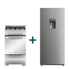 MABE - Combo Refrigerador monopuerta 187L RMU202PXPRS1 +Cocina de Piso a Gas  52 cm TX5110P2 mabe