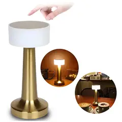 GENERICO - Lámpara de Mesa y Escritorio Touch Inalambrica Luz Cálida y Fría