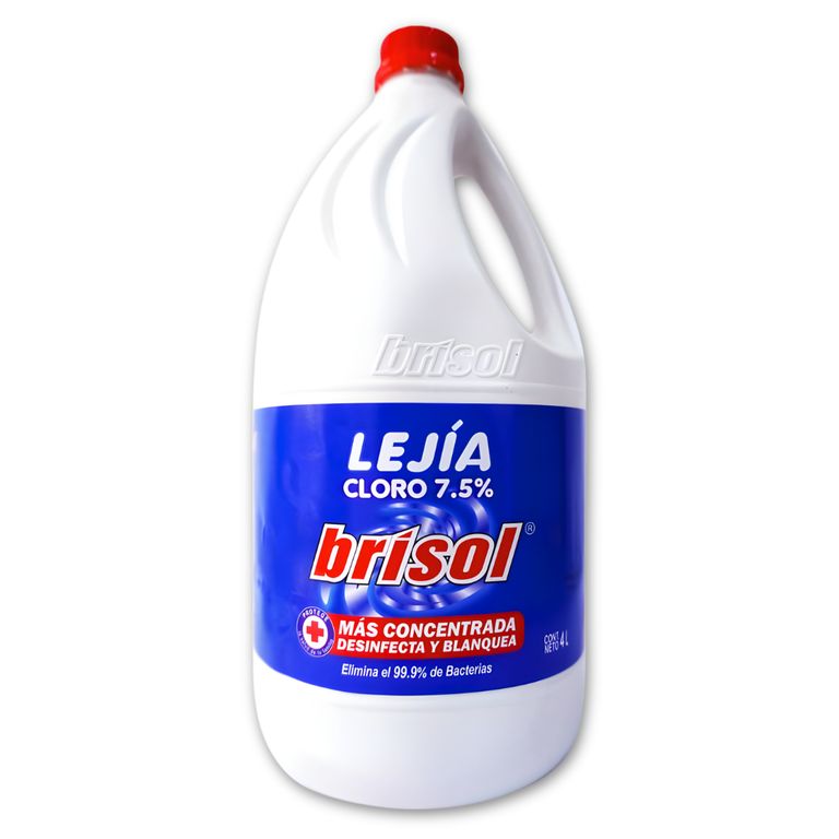Lejía Cloro 7.5% Concentrado 4L Brisol