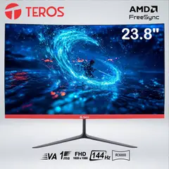 TEROS - MONITOR CURVO TEROS TE-2403S, 23.8 FHD VA, 144HZ, 1MS, HDMI, DP, EARPHONE OUT