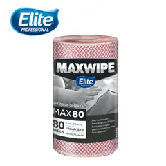 ELITE - Paños de limpieza MAX80 80 paños rojo MAXWIPE ELITE