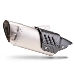 GENERICO - RESONADOR AKRAPOVIC GRANDE PLATEADO