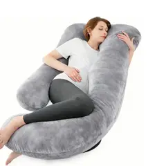 GENERICO - Almohada para Embarazada, Diseño G Multifuncional, Color Plata