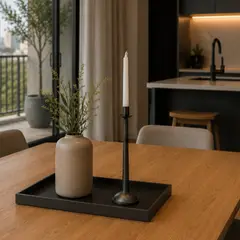LAR DANIELSEN - Candelabro estilo rústico moderno - 22.50 cm